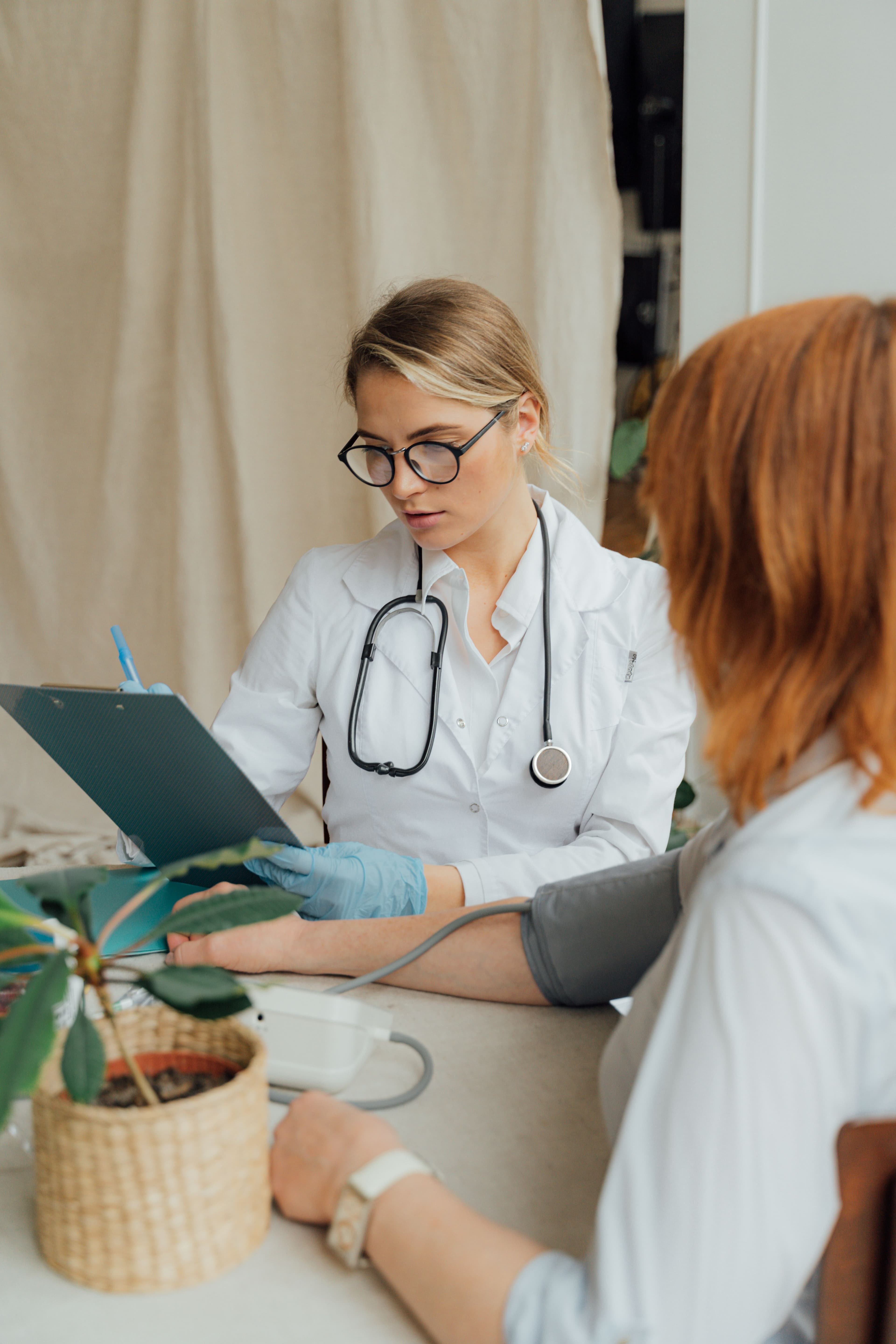 Patient and clinician reviewing information together